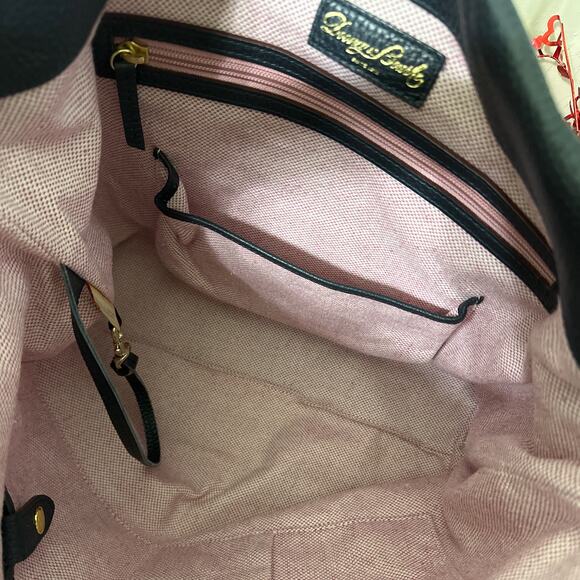 DOONEY & BOURKE Florentine Logo Lock Leather Shoulder Bag - Picture 9 of 11